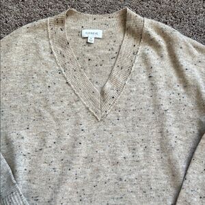 Evereve Speckled Tan Sweater